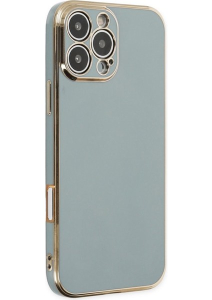 iPhone 16 Pro Parlak Yapılı Silikon Kılıf Rcv/volet