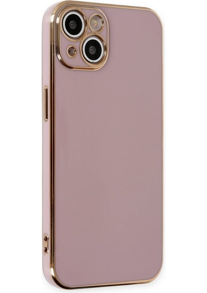iPhone 14 Parlak Yapılı Silikon Kılıf Rcv/volet