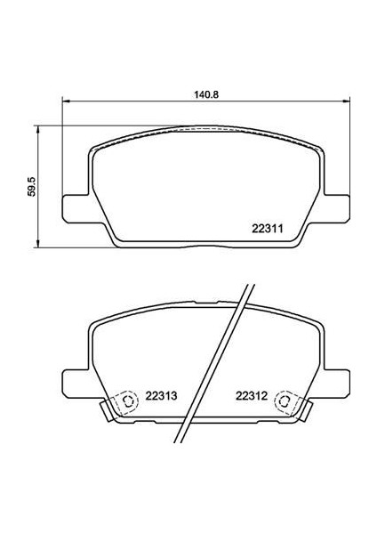 ÖN FREN BALATASI OPEL MOKKA 2013 CHEVROLET TRAX 2013 300 MM 42566753 1680880680