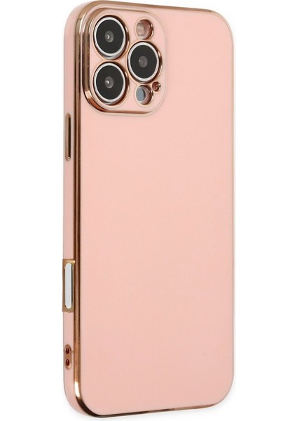 iPhone 16 Pro Max Parlak Yapılı Silikon Kılıf Rcv/volet