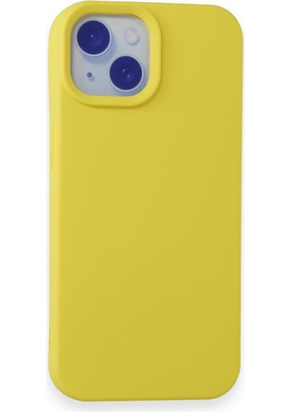 iPhone 15 Kadife Dolgulu Lansman Silikon Kılıf Rcv/nano Lansman