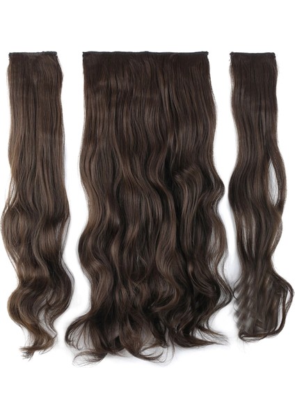 Fiber Sentetik Dalgalı Yarım Ay + 2 Yan Çıt Çıt - Açık Kahve fiyatları