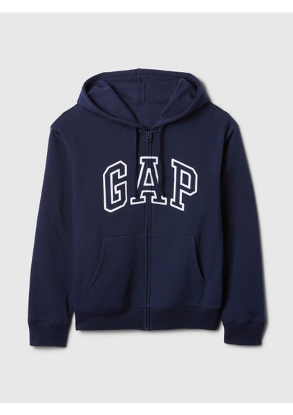 Kadın Lacivert Gap Logo Fleece Fermuarlı Sweatshirt fiyatları