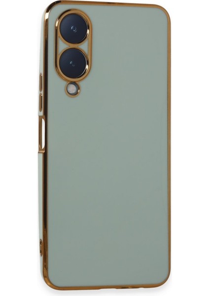 Vivo Y17S Parlak Yapılı Silikon Kılıf Rcv/volet