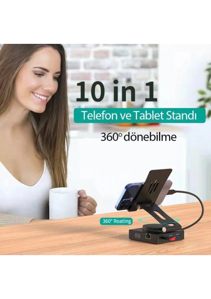 Dönüştürücü 10IN1 Hub 116 - Gri fiyatları