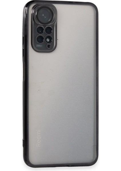 Redmi Note 11 4g Kılıf Kamera Lens Korumalı Parlak Silikon Kapak Ryc/razer Lens - Siyah