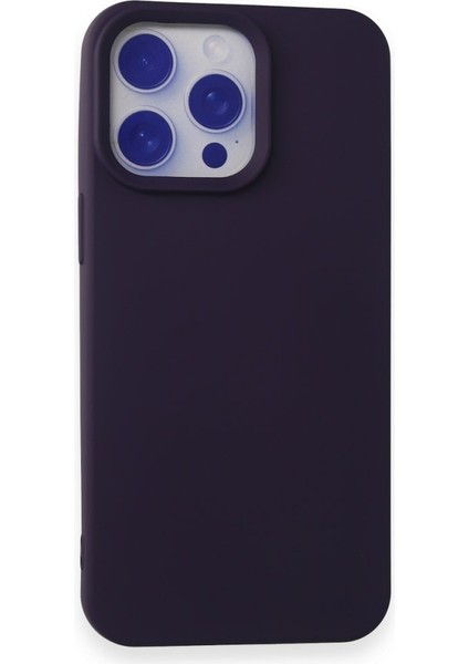 iPhone 15 Pro Max Kadife Dolgulu Lansman Silikon Kılıf Rcv/nano Lansman