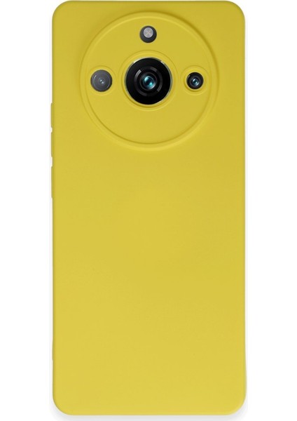 Realme 11 Pro Kadife Dolgulu Lansman Silikon Kılıf Rcv/nano Lansman