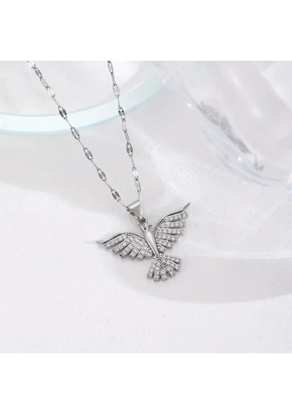 Hür Kuş Gümüş Kaplama Anka Kuşu Temalı Kadın Kolye fiyatları