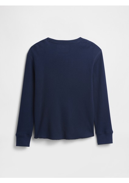 Erkek Çocuk Lacivert Waffle-Knit T-Shirt fiyatları