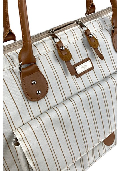 Milano Anne Bebek Bakım Çantası Termal Özellikli Leke Tutmaz Kumaş 32x47x20 cm