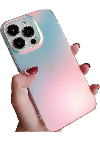 iPhone 13 Pro Apple Cep Telefonu Kılıfı Buzlu Düşmeye Karşı Dayanıklı Degrade Lazer (Yurt Dışından)