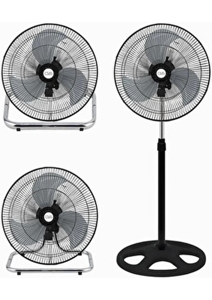 Sanayi Tipi Vantilatör 75 W Güçlü Motor Ayarlanabilir Hız ve Geniş Salınım Açısı fiyatları