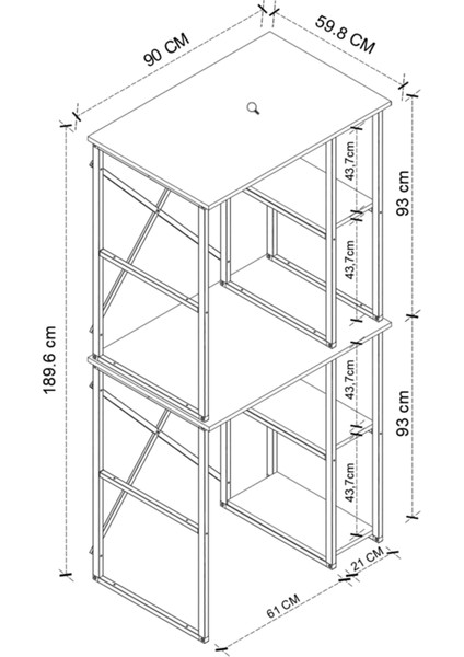 Çamaşır Makinesi Dolabı Kurutma Makinesi Dolabı Metal Banyo Dolabı Mısra Çam