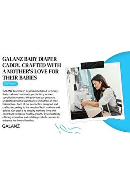 Anne Bebek Bakım Çantası Keçe Kapaklı Çok Amaçlı Kullanım İçin Tasarlandı