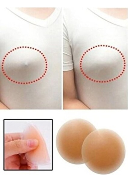 Silikon Göğüs Ucu Kapatıcı Nipple Pad 7 cm 2 Adet İnce Kumaş Giysiler İçin fırsatları