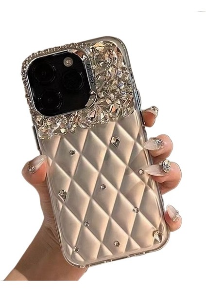 Apple Cep Telefonu Kılıfı IPHONE12PRO Için Uygun Üst Düzey Lüks Chanel Tarzı Internet Ünlü Sosyetik Işıltılı Elmas Lüks (Yurt Dışından)