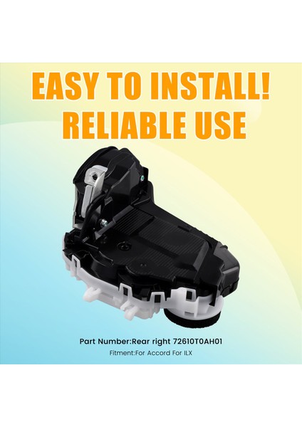 Honda Accord Acura Ilx Için Yeni Araba Kapı Kilidi Mandal Aktüatörü Arka Sağ 72610T0AH01 (Yurt Dışından) fırsatları
