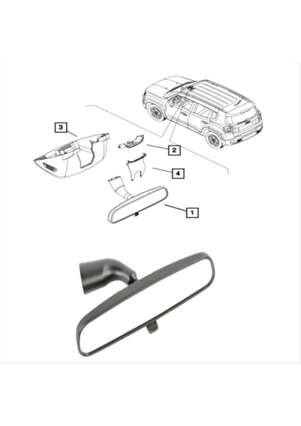 735639254 Araba Iç Dikiz Aynası Jeep Renegade Grand Commander Için Bebek Aynaları 2016-2021 6CE65LXHAA 6CE65DX9AA (Yurt Dışından) fırsatları