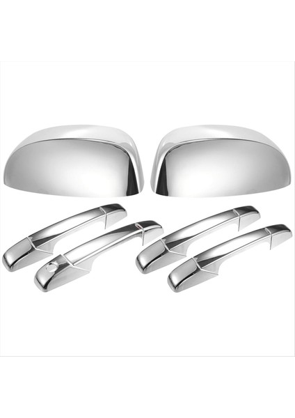 Krom Dikiz Ayna Kapak Kapağı+Kapı Kolu Kapak Kiti Chevy Silverado Tahoe Gmc Sierra Yukon 2007-2014 (Yurt Dışından)