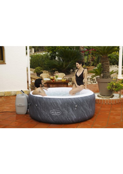 Lay-Z-Spa® 60175 Boracay Smart Signature Airjet™ Şişme Spa Havuzu, Mobil Uygulama Kontrollü, 2-4 Kişilik