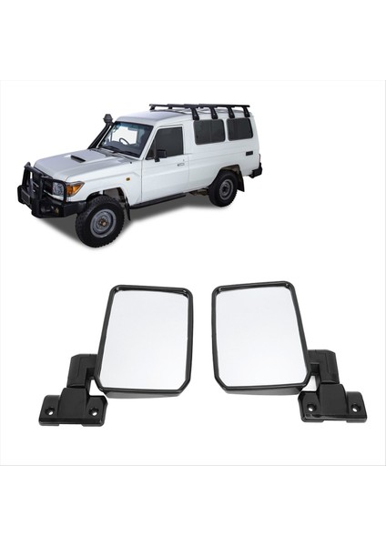 Toyota Landcruiser Için Sol Sağ Dikiz Ayna Sürücüsü ve Yolcu Yan Kapı Aynası 70 75 78 Serisi 1985-2013 (Yurt Dışından) modelleri