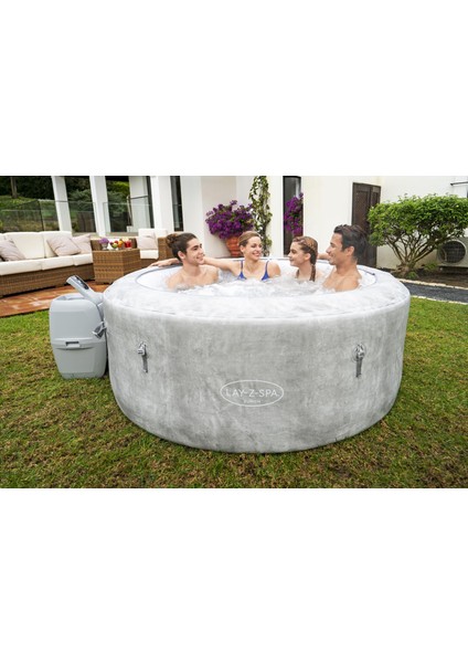 Lay-Z-Spa® 60065 Zurich Energysense Signature Airjet™ Şişme Spa Havuzu, 2-4 Kişilik