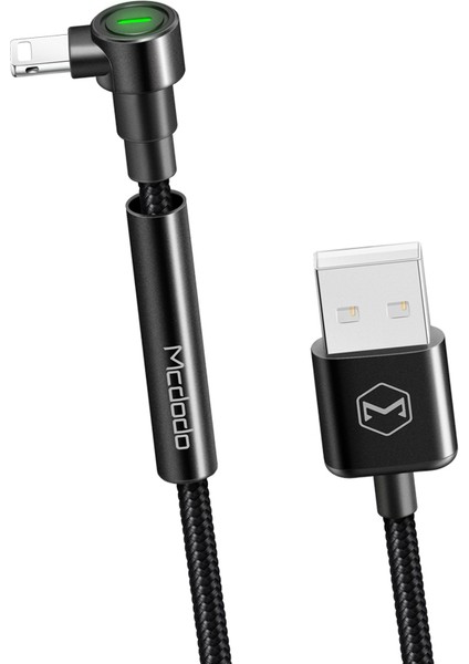 Ca-6670 iPhone Uyumlu Braket Serisi Stand Data-Şarj Kablosu-Siyah