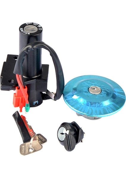 Motosiklet Scooter YBR125 Elektrikli Ateşleme Anahtarı Kilit Set Güç Kapı Kilit Tank Kapağı Yamaha 125CC Ybr 125 (Yurt Dışından) fırsatları