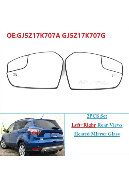 2pcs Set Sol+Sağ Arka Görünüm Ford Escape 2017-2018 GJ5Z17K707A GJ5Z17K707G Için (Yurt Dışından) fırsatları