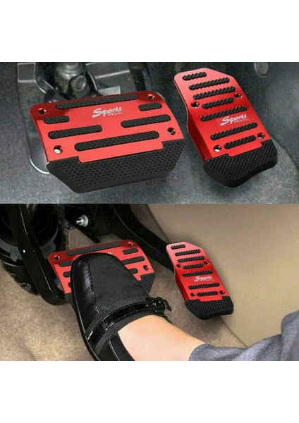 Evrensel Kırmızı Gaz Hızlandırıcı Pedalı ve Fren Pedalı Kapak Ayağı Pedi Otomatik Şanzıman Arabası Için Kıyma Olmaz (Yurt Dışından) modelleri