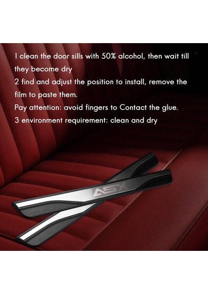 Mitsubishi Asx Otomatik Aksesuarlar 2010 2019 Kapı Eşyası Protector Scuff Plakası (Yurt Dışından) indirimleri