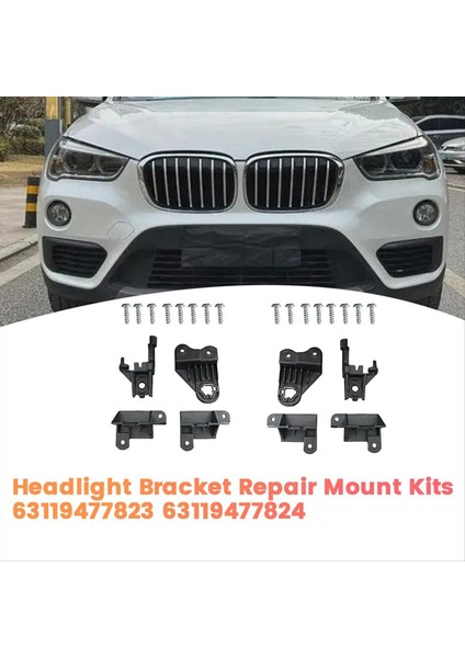 Sol Ön Far Onarım Braket Montaj Kitleri 63119477823 Bmw X1 X1 X2 F39 F48 F49 17-22 Kafa Işık Lamba Sabit Pençe (Yurt Dışından) indirimleri