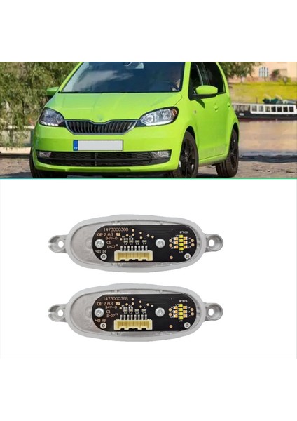 2pcs Yeni Ön Far LED Moule 5E0941645/1473000368 Skoda Octavia Için 3 2012-2019 Gündüz Çalışma Işık Kaynağı (Yurt Dışından) fiyatları