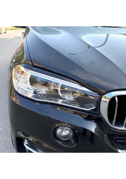 Araba Ön Far Kaş Lambası Kaş Kapağı Döşeme Bmw X5 F15 X6 F16 2014-2018 Otomatik Aksesuarlar Siyah (Yurt Dışından) modelleri