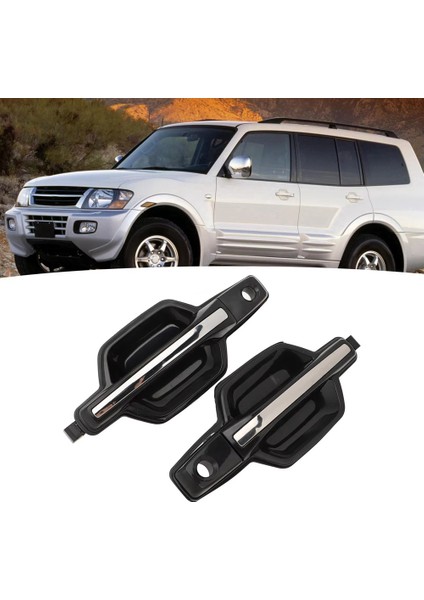1 Set Araba Kapısı Kulpları MR653473 MR653471 MR970185 Mitsubishi Pajero Montero Mk3 V73 V77 V78 Için MR970411 (Yurt Dışından) indirimleri