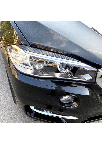 Araba Ön Far Kaş Lambası Kaş Kapağı Trim Bmw X5 F15 X6 F16 2014-2018 Otomatik Aksesuarlar Karbon Fiber (Yurt Dışından) modelleri