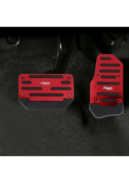 Evrensel Kırmızı Gaz Hızlandırıcı Pedalı ve Fren Pedalı Kapak Ayağı Pedi Otomatik Şanzıman Arabası Için Kıyma Olmaz (Yurt Dışından) fırsatları