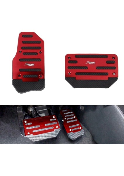 Evrensel Kırmızı Gaz Hızlandırıcı Pedalı ve Fren Pedalı Kapak Ayağı Pedi Otomatik Şanzıman Arabası Için Kıyma Olmaz (Yurt Dışından) indirimleri