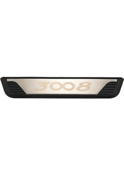 Peugeot 3008 3008GT Araba Kapısı Eşik Scuff Plaka Trim Paslanmaz Çelik Koruyucu Plakalar Iç Aksesuarlar 2017-2019 (Yurt Dışından)