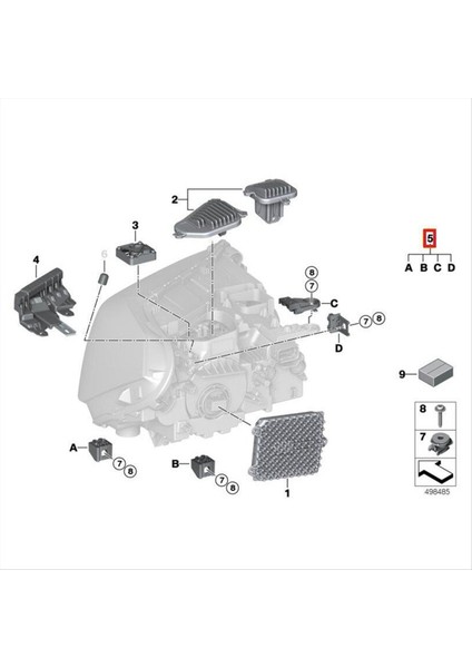 Sağ Ön Far Onarım Braketi Montaj Kitleri 63119477824 Bmw X1 X2 F39 F48 F49 17-22 Kafa Işık Lambası Sabit Pençe (Yurt Dışından) fiyatları