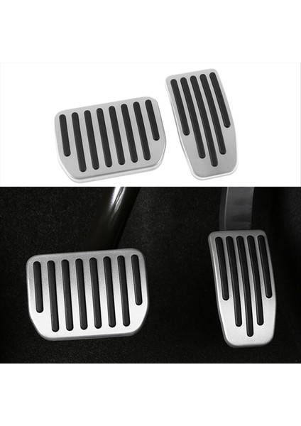 Tesla Için Ayak Pedalı Model 3 Y Hızlandırıcı Fren Pedalı Pedal Yastık Kapağı Aksesuarları Araç Stili, 2 Pcs (Yurt Dışından) modelleri