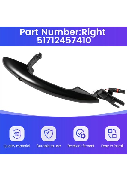 Bmw Mini F54 F55 F56 F57 F60 2014-2023 Kapı Çekme W/anahtar Düğmesi 51712457410 R (Yurt Dışından) indirimleri