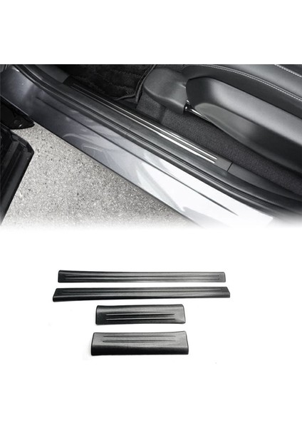4pcs Honda Vezel Hr-V Hrv 2021-2023 Scuff Plaka Pastılı Çelik Siyah (Yurt Dışından) fiyatları