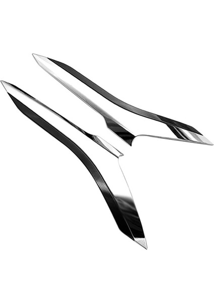 Toyota Alphard Vellfire Için 2016-2019 Araba Abs Krom Ön Far Lamba Kapağı Garnitür Strip Kaş Kapak Döşeme (Yurt Dışından)