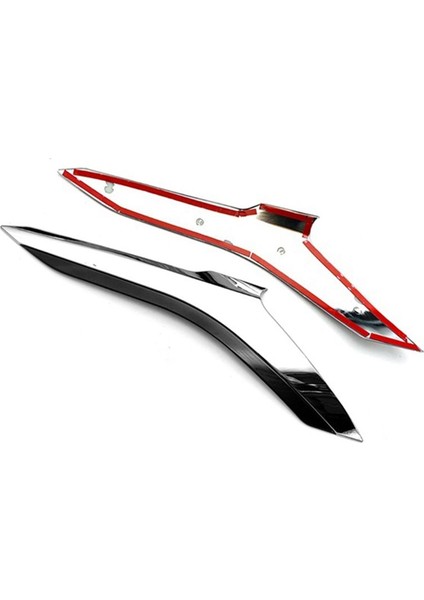 Toyota Alphard Vellfire Için 2016-2019 Araba Abs Krom Ön Far Lamba Kapağı Garnitür Strip Kaş Kapak Döşeme (Yurt Dışından) indirimleri