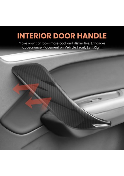 2pcs Karbon Fiber Araba Iç Kapı Kolu Trim Çekme Paneli Tutamağı Kapağı Için Bmw F20 F21 F22 F23 12-18 2 Kapı (Yurt Dışından) fiyatları