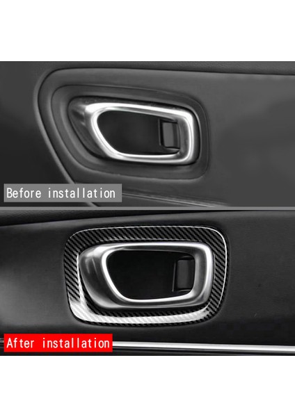 Araba Iç Karbon Fiber Kapı Kolu Çerçeve Kapak Honda Hrv Hr-V Vezel 2021 2022 Için (Yurt Dışından) fiyatları