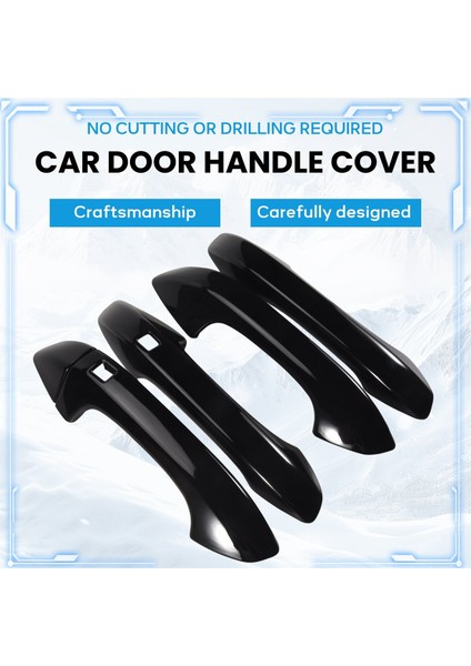 Kıa K5 Optima 2020 2021 2022 Için Parlak Siyah Dış Kapı Kolu Kapak Kapağı Akıllı Anahtar Deliği (Yurt Dışından) fırsatları