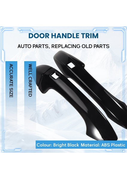 Kıa K5 Optima 2020 2021 2022 Için Parlak Siyah Dış Kapı Kolu Kapak Kapağı Akıllı Anahtar Deliği (Yurt Dışından) indirimleri